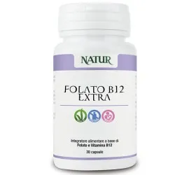 Natur Folato b12 extra integratore alimentare 30 capsule