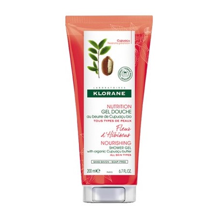 Klorane gel doccia fiore d'ibisco detergente delicato 200 ml Klorane gel doccia fiore d'ibisco detergente delicato 200 ml