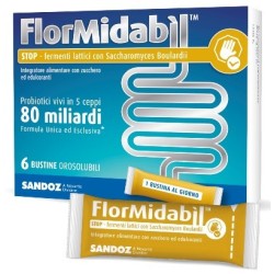 Flormidabil stop 6 bustine integratore di fermenti lattici con stevia