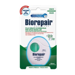 Biorepair filo interdentale cerato al gusto di menta