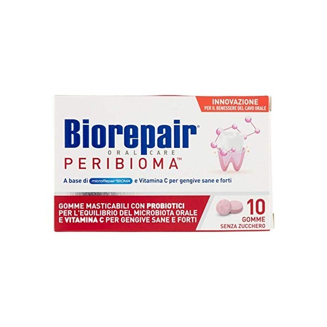 Biorepair Peribioma gomme masticabili 10 compresse da 1,2 g Biorepair Peribioma gomme masticabili 10 compresse da 1,2 g