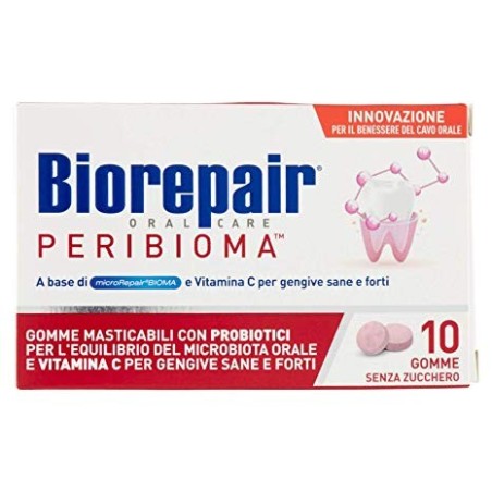 Biorepair Peribioma gomme masticabili 10 compresse da 1,2 g Biorepair Peribioma gomme masticabili 10 compresse da 1,2 g