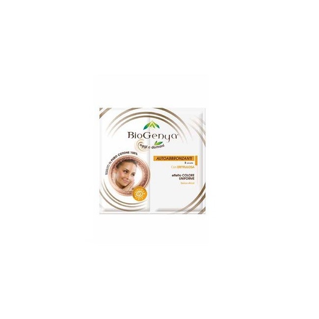 Biogenya autoabbronzante per un colore uniforme 2 salviette Biogenya autoabbronzante per un colore uniforme 2 salviette