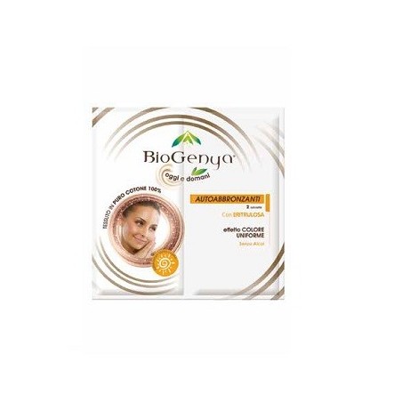 Biogenya autoabbronzante per un colore uniforme 2 salviette Biogenya autoabbronzante per un colore uniforme 2 salviette