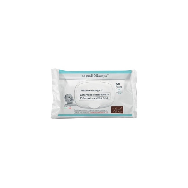 Fiocchi di riso acqua non acqua salviette detergenti 60 pezzi Fiocchi di riso acqua non acqua salviette detergenti 60 pezzi