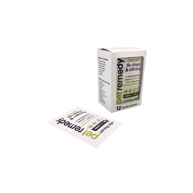 Pet remedy salviette rilassanti per animali domestici 12 bustine