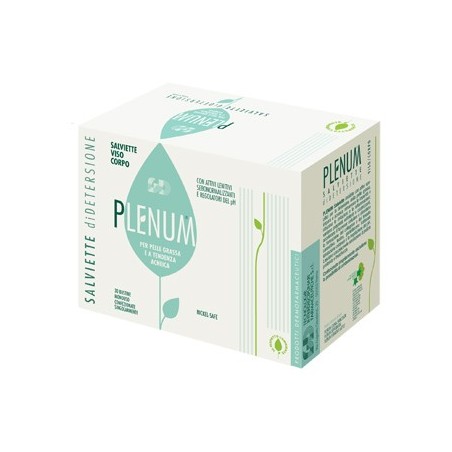 Plenum salviette detersione pelle grassa e acneica 30 pezzi