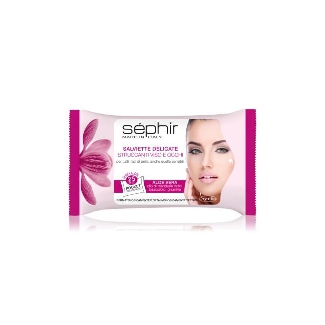 Sephir salviette delicate struccanti viso e occhi 25 pezzi Sephir salviette delicate struccanti viso e occhi 25 pezzi