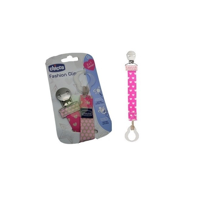 Chicco Fashion Clip Catenella Portaciuccio in tessuto lavabile