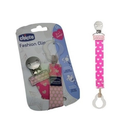 Chicco Fashion Clip Catenella Portaciuccio in tessuto lavabile