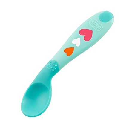 Chicco cucchiaio angolato 8 mesi+ neutro per le prime pappe Chicco cucchiaio angolato 8 mesi+ neutro per le prime pappe