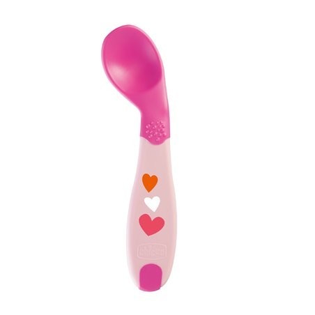 Chicco cucchiaio angolato 8 mesi+ per le prime pappe Chicco cucchiaio angolato 8 mesi+ per le prime pappe