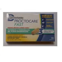 Dermovitamina Proctocare Fast 30 Capsule integratore per le emorroidi