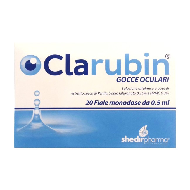 Clarubin gocce oculari con acido ialuronico 20 fiale monodose Clarubin gocce oculari con acido ialuronico 20 fiale monodose