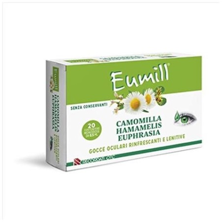 Eumill gocce oculari 20 flaconcini monodose per occhi arrossati 0,5 ml