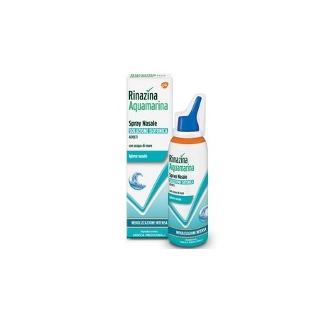 Rinazina aquamarina spray nasale isotonico Tipo intenso 100 ml Rinazina aquamarina spray nasale isotonico Tipo intenso 100 ml