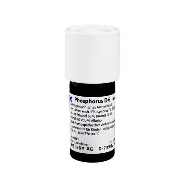 Weleda phosphorus d6 20 ml diluizione in gocce medicinale omeopatico Weleda phosphorus d6 20 ml diluizione in gocce medicinale omeopatico