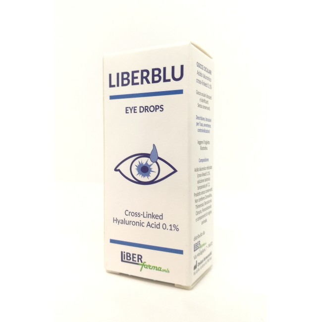 Liberfarma Liberblu gocce oculari a base di acido ialuronico 10 ml Liberfarma Liberblu gocce oculari a base di acido ialuronico 10 ml