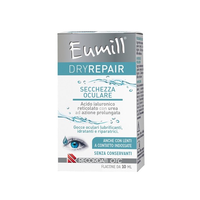 Recordati Eumill dryrepair gocce oculari per occhio secco 10 ml Recordati Eumill dryrepair gocce oculari per occhio secco 10 ml