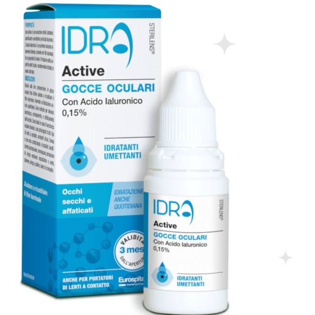 Sterilens idra active gocce oculari 10 ml acido ialuronico 0,15%