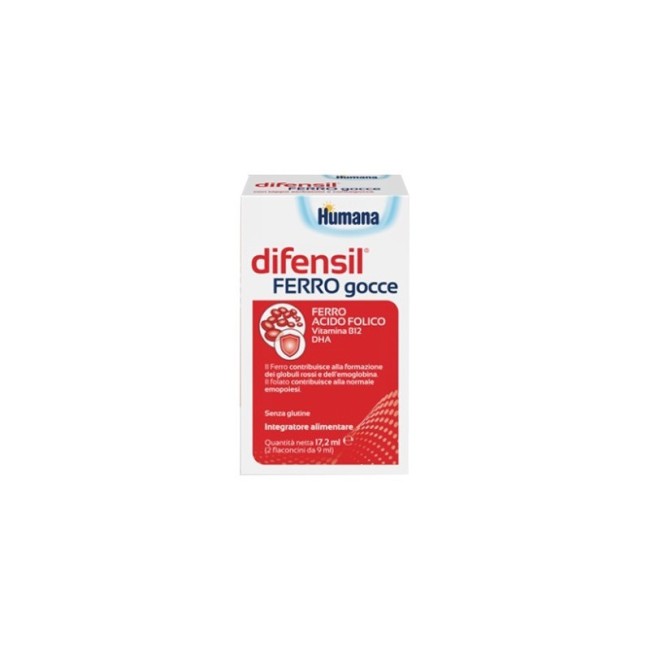 Difensil Ferro Gocce 2 Flaconcini 9 Ml