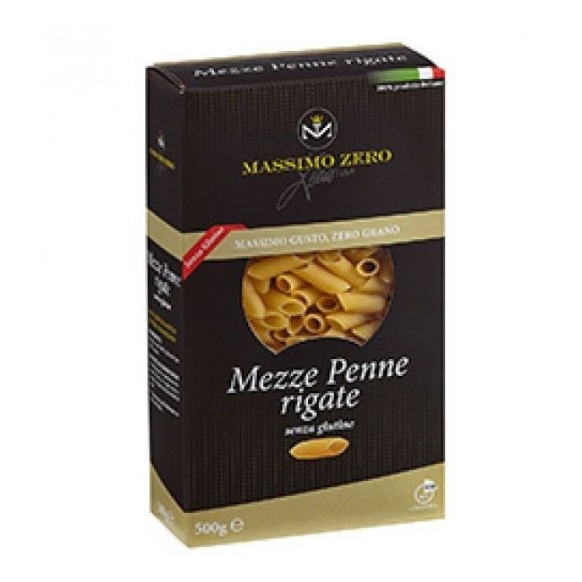 Massimo Zero mezze penne rigate pasta senza glutine 1 kg Massimo Zero mezze penne rigate pasta senza glutine 1 kg