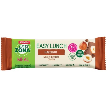 Enerzona easy lunch hazelnut barretta pasto sostitutivo 58 g Enerzona easy lunch hazelnut barretta pasto sostitutivo 58 g