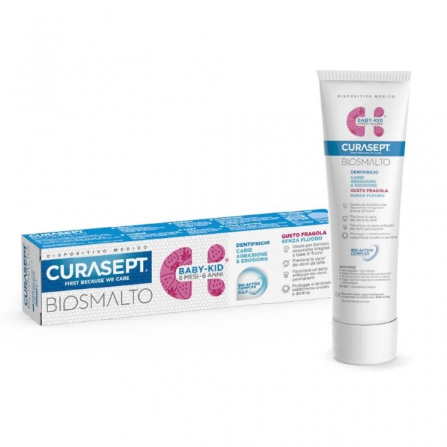 Curasept Biosmalto Dentifricio Bambini Senza Fluoro 30 Ml Curasept Biosmalto Dentifricio Bambini Senza Fluoro 30 Ml