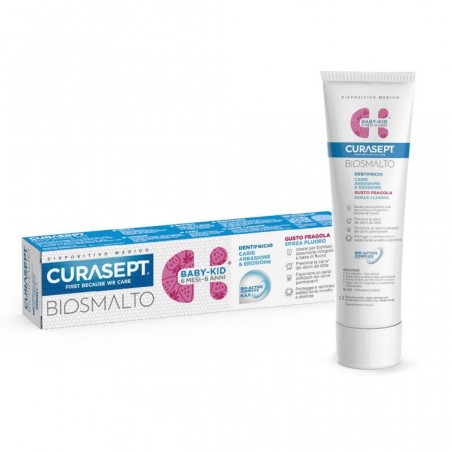 Curasept Biosmalto Dentifricio Bambini Senza Fluoro 30 Ml