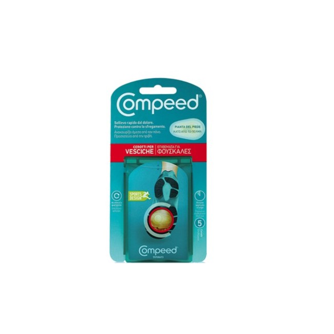 Compeed cerotti per vesciche pianta piede sport 5 pezzi Compeed cerotti per vesciche pianta piede sport 5 pezzi