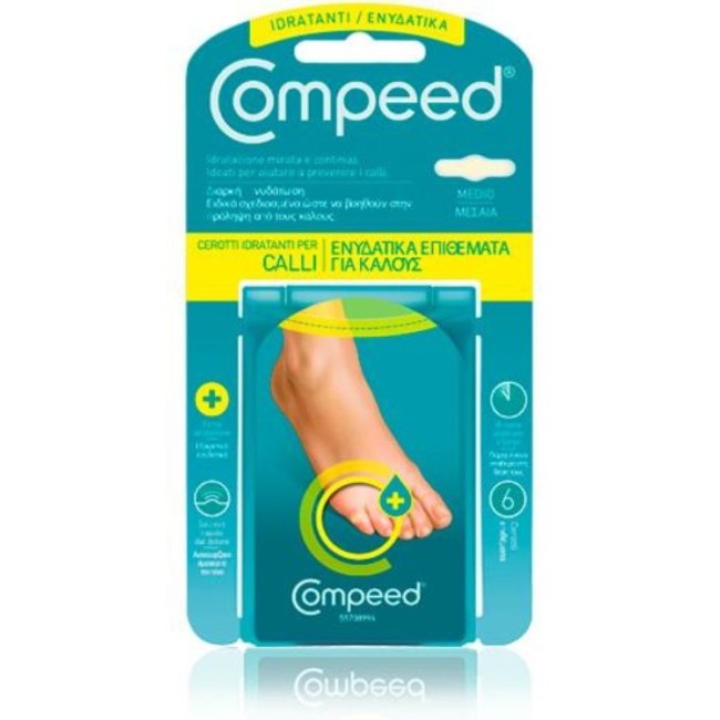 Compeed cerotti per calli idratanti con siero ed idrocolloide 6 pezzi Compeed cerotti per calli idratanti con siero ed idrocolloide 6 pezzi