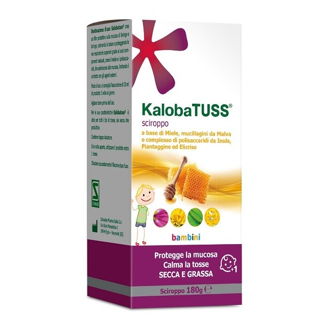 Kalobatuss bambini sciroppo per tosse secca e grassa 180 g Kalobatuss bambini sciroppo per tosse secca e grassa 180 g