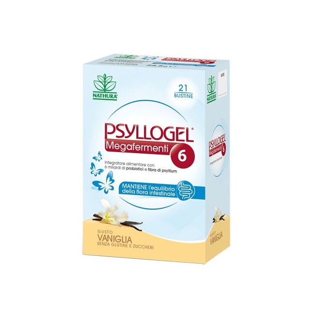 Psyllogel megafermenti 6 vaniglia integratore alimentare 21 bustine Psyllogel megafermenti 6 vaniglia integratore alimentare 21 bustine