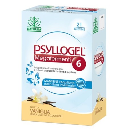 Psyllogel megafermenti 6 vaniglia integratore alimentare 21 bustine Psyllogel megafermenti 6 vaniglia integratore alimentare 21 bustine