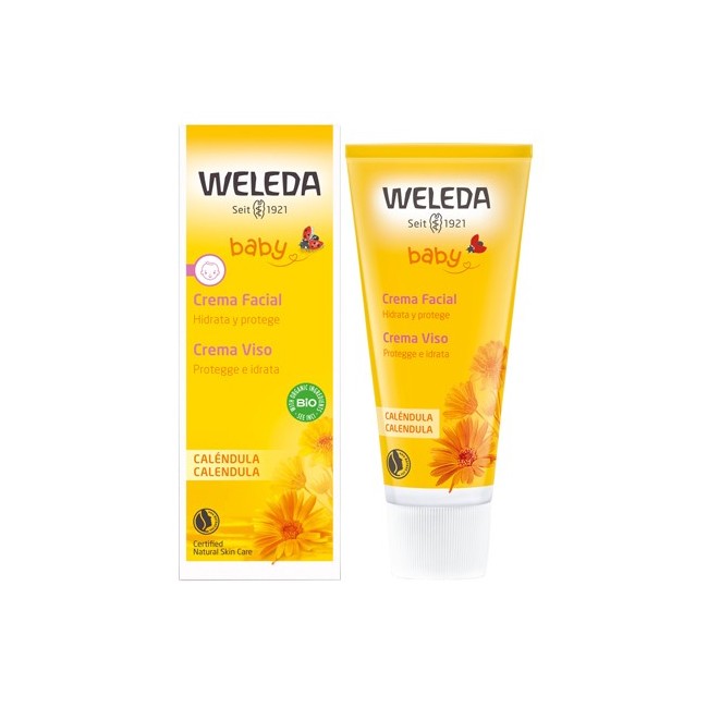 Weleda Baby crema viso calendula per bambini e neonati 50 ml