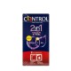 Control 2in1 profilattici touch&feel+lube gel lubrificante 3 pezzi