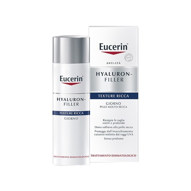 Eucerin hyaluron filler text crema ricca giorno idratante 50ml