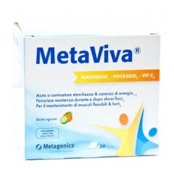 Metaviva magnesio potassio vitamina c integratore 20 bustine