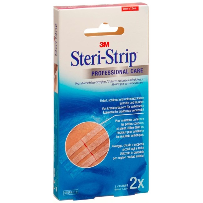 3M Italia Cerotto per sutura steri strip skin 6x75 mm 6 strisce 3M Italia Cerotto per sutura steri strip skin 6x75 mm 6 strisce