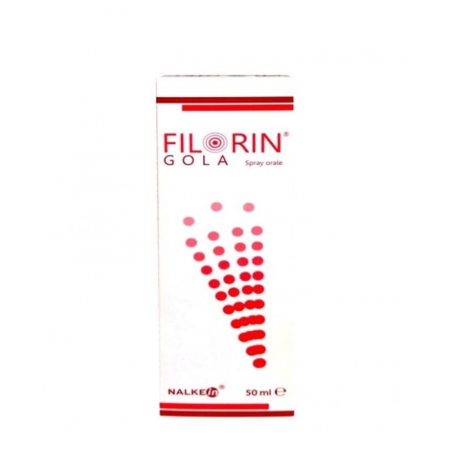 Nalkein farma Filorin gola spray orale lenitivo e idratante 50 ml Nalkein farma Filorin gola spray orale lenitivo e idratante 50 ml
