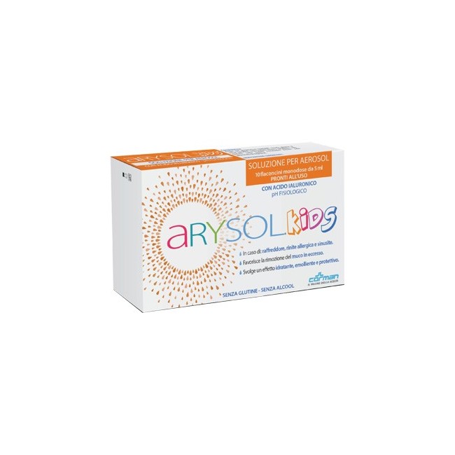 Arysol kids soluzione bambini 10 flaconcini monodose 5ml Arysol kids soluzione bambini 10 flaconcini monodose 5ml