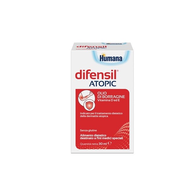 Humana Difensil atopic gocce con olio di borragine 30 ml