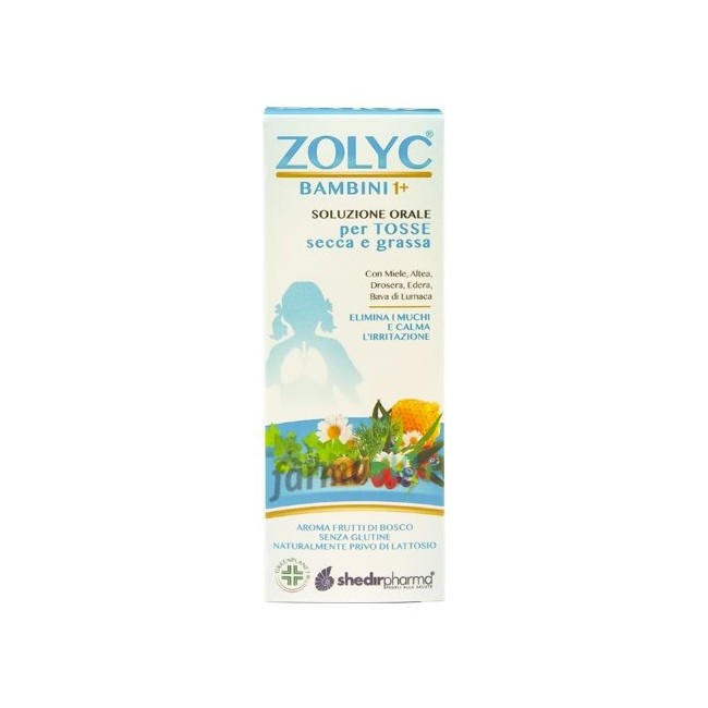 Shedir farma Zolyc sciroppo per la tosse bambini 150 ml Shedir farma Zolyc sciroppo per la tosse bambini 150 ml