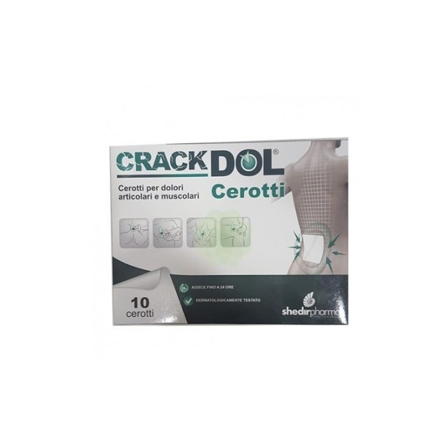 Shedir pharma Cerotto crackdol per il dolore muscolare 10 pezzi Shedir pharma Cerotto crackdol per il dolore muscolare 10 pezzi