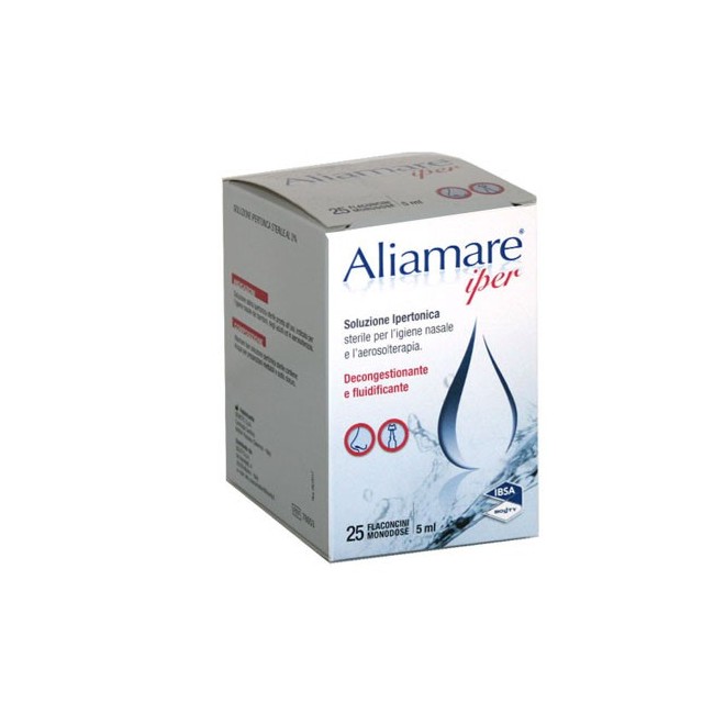 IBSA farmaceutici Aliamare 25 flaconcini ipertonici da 5 ml