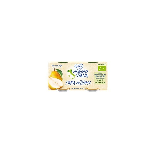 Mellin viaggio italia bio omogeneizzato mela+pera+pesca 2 x 100 g Mellin viaggio italia bio omogeneizzato mela+pera+pesca 2 x 100 g