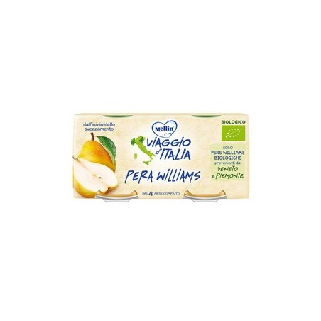 Mellin viaggio italia bio omogeneizzato mela+pera+pesca 2 x 100 g Mellin viaggio italia bio omogeneizzato mela+pera+pesca 2 x 100 g