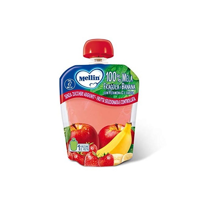 Mellin 100% mela fragola banana Mellin 100% mela fragola banana