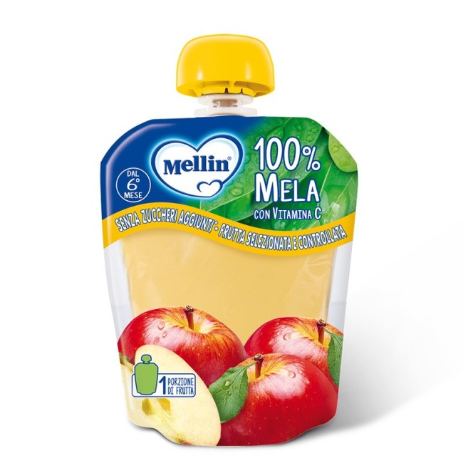 Mellin 100% mela merenda per neonati dal 6° mese 90 Mellin 100% mela merenda per neonati dal 6° mese 90