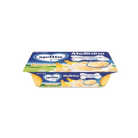 Mellin Mellinino merenda banana alimento infanzia 6 x 55 g Mellin Mellinino merenda banana alimento infanzia 6 x 55 g